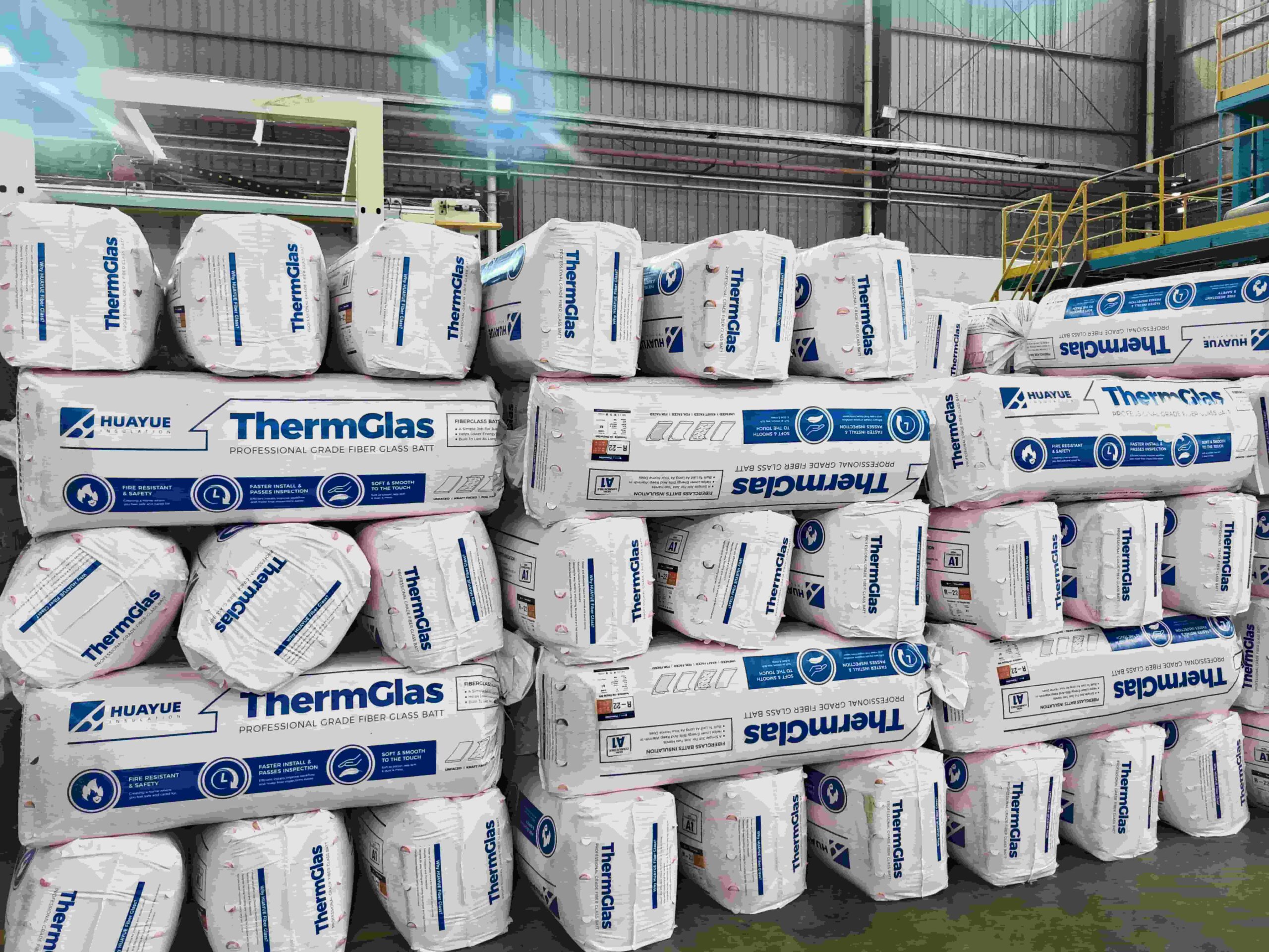 Glass Wool Compression Packaging for Export