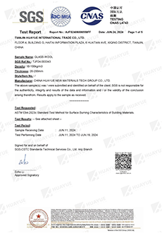 ASTM E84 report preview